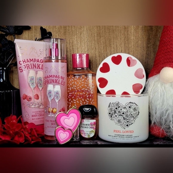 Bath & Body Works Other - B&BW 6-Pc Champagne Cupcake & Champagne Sprinkles  Valentines Day Custom Bundle